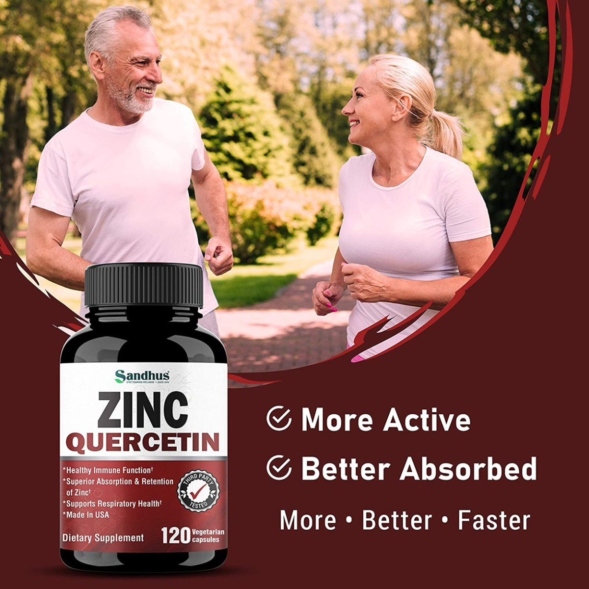 Salud y Equipamiento Médico - Vitamina Zinc + Quercetina Vegetariana 4