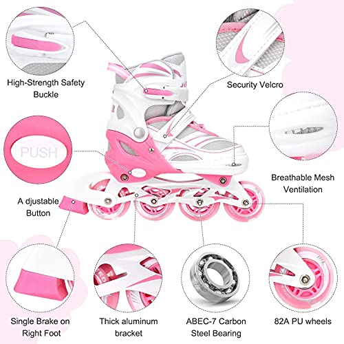 Salud y Equipamiento Médico - Patin En Linea Ajustable Jeefree Para Niños ?bolsa De Almac 5