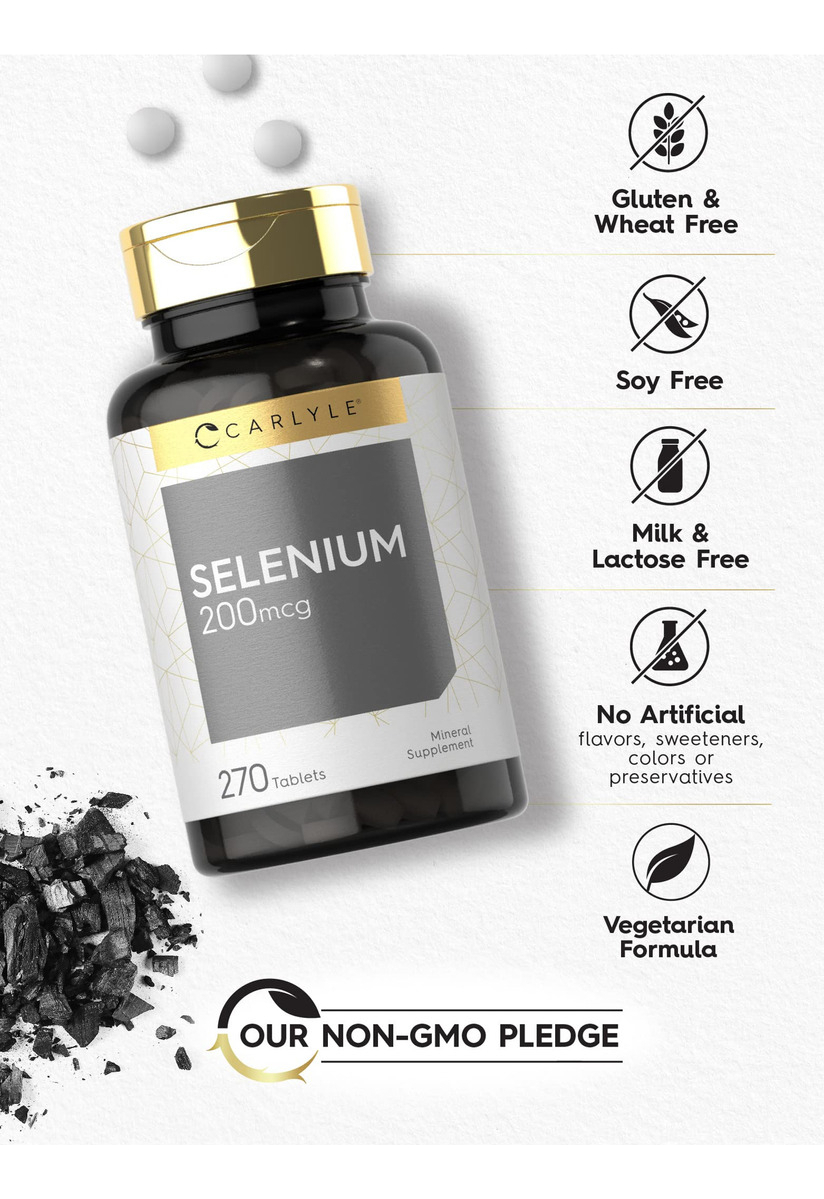 Salud y Equipamiento Médico - Selenio 200 Mcg 270 Cap Carlyle 3