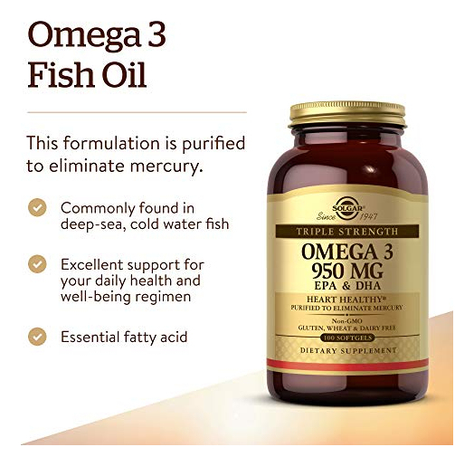 Salud y Equipamiento Médico - Solgar Triple Strength Omega 3 100 Capsulas Blandas Pack X 2 1