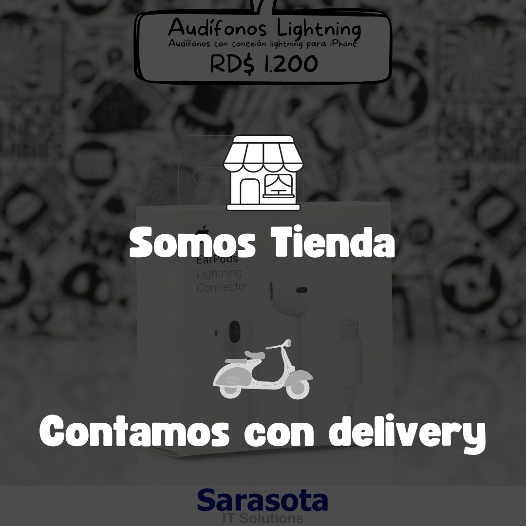 accesorios para electronica - Audífonos Lightning con conexión lightning para iPhone (Somos Sarasota) 2
