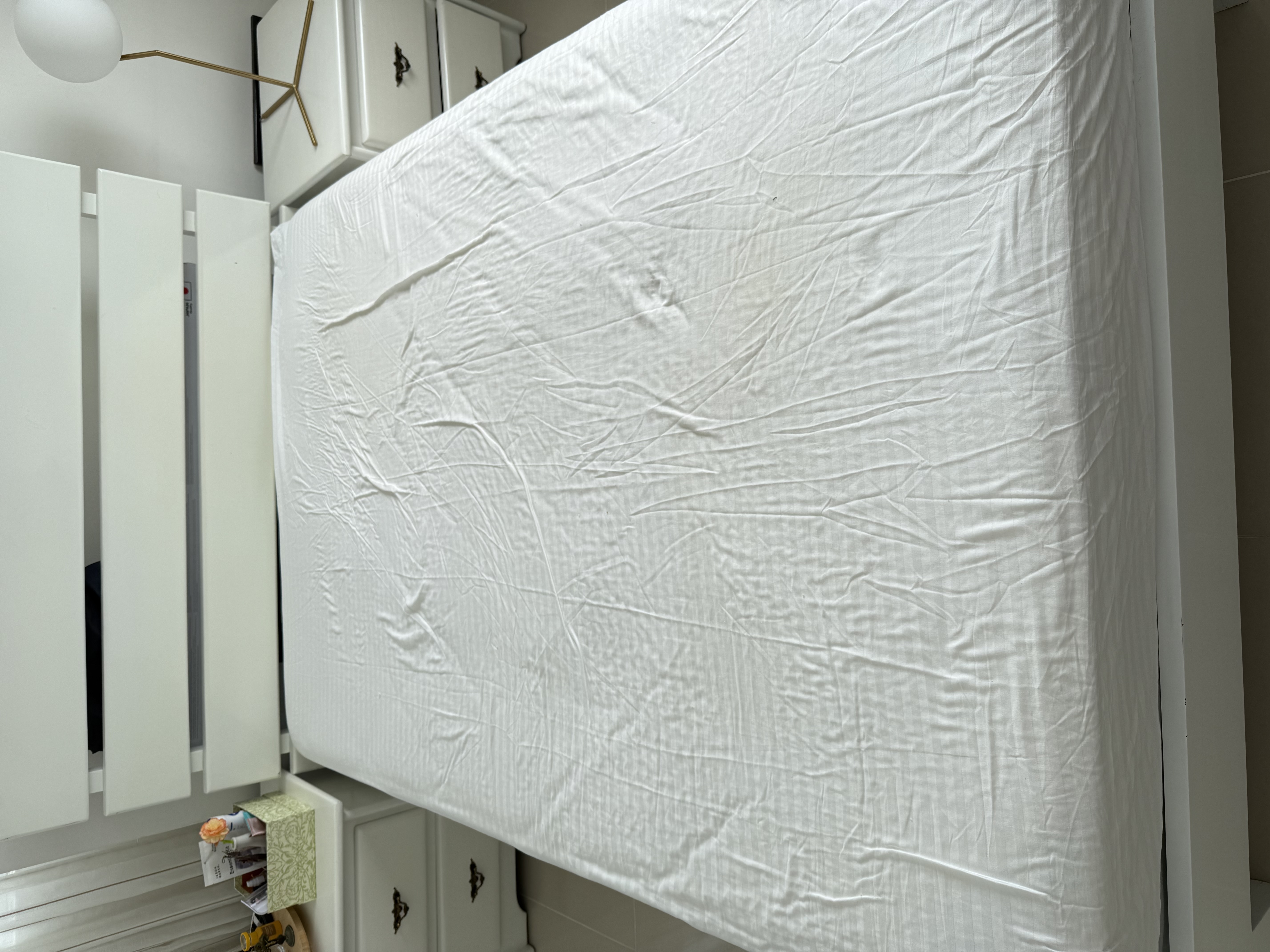 muebles y colchones - Colchón con base de cama en caoba 2