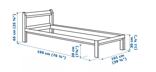 muebles y colchones - Cama twin (base + colchón) 2