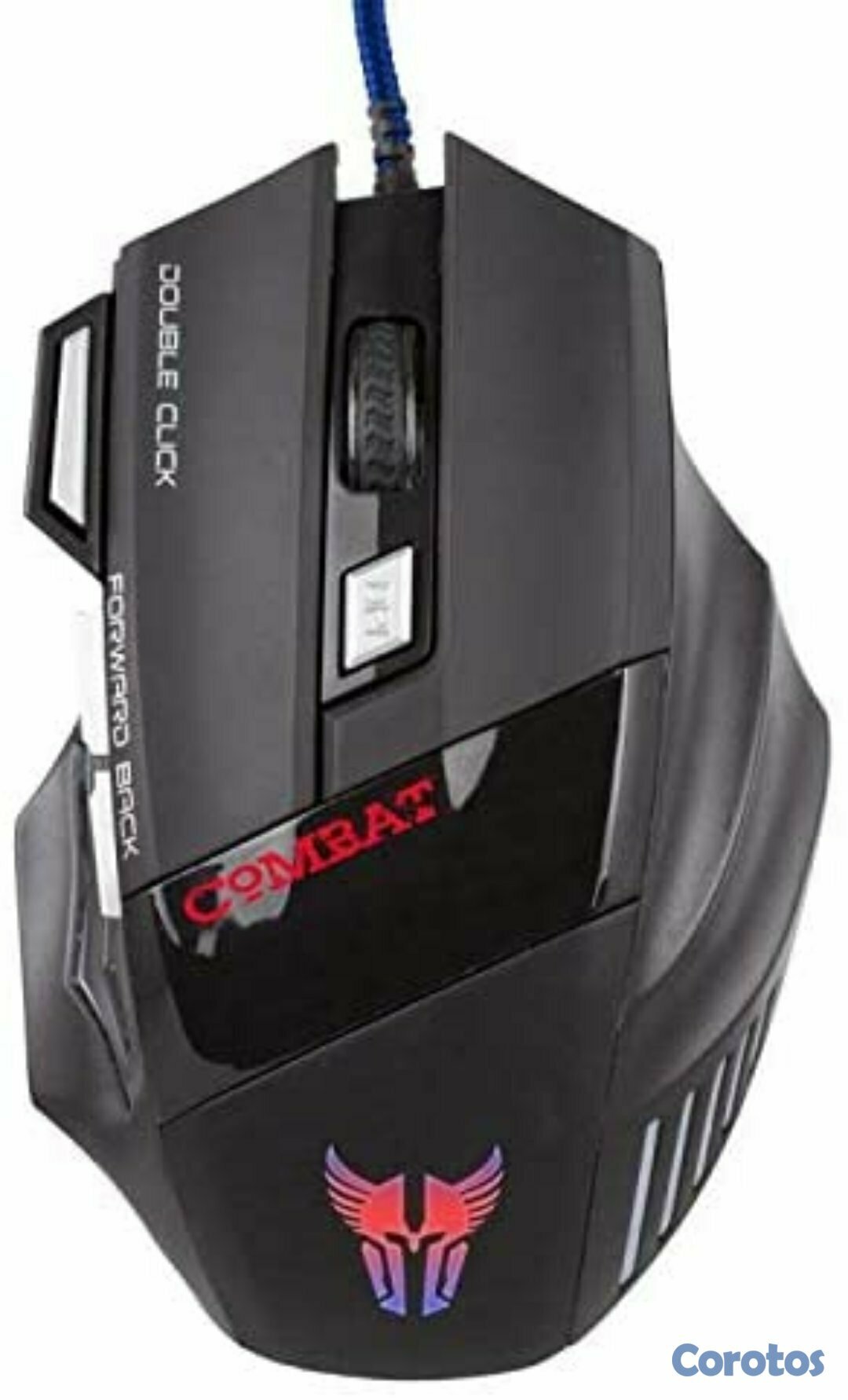 computadoras y laptops - MOUSE ARGOM USB GAMING COMBAT BLACK PARA JUGADORES CON PODER