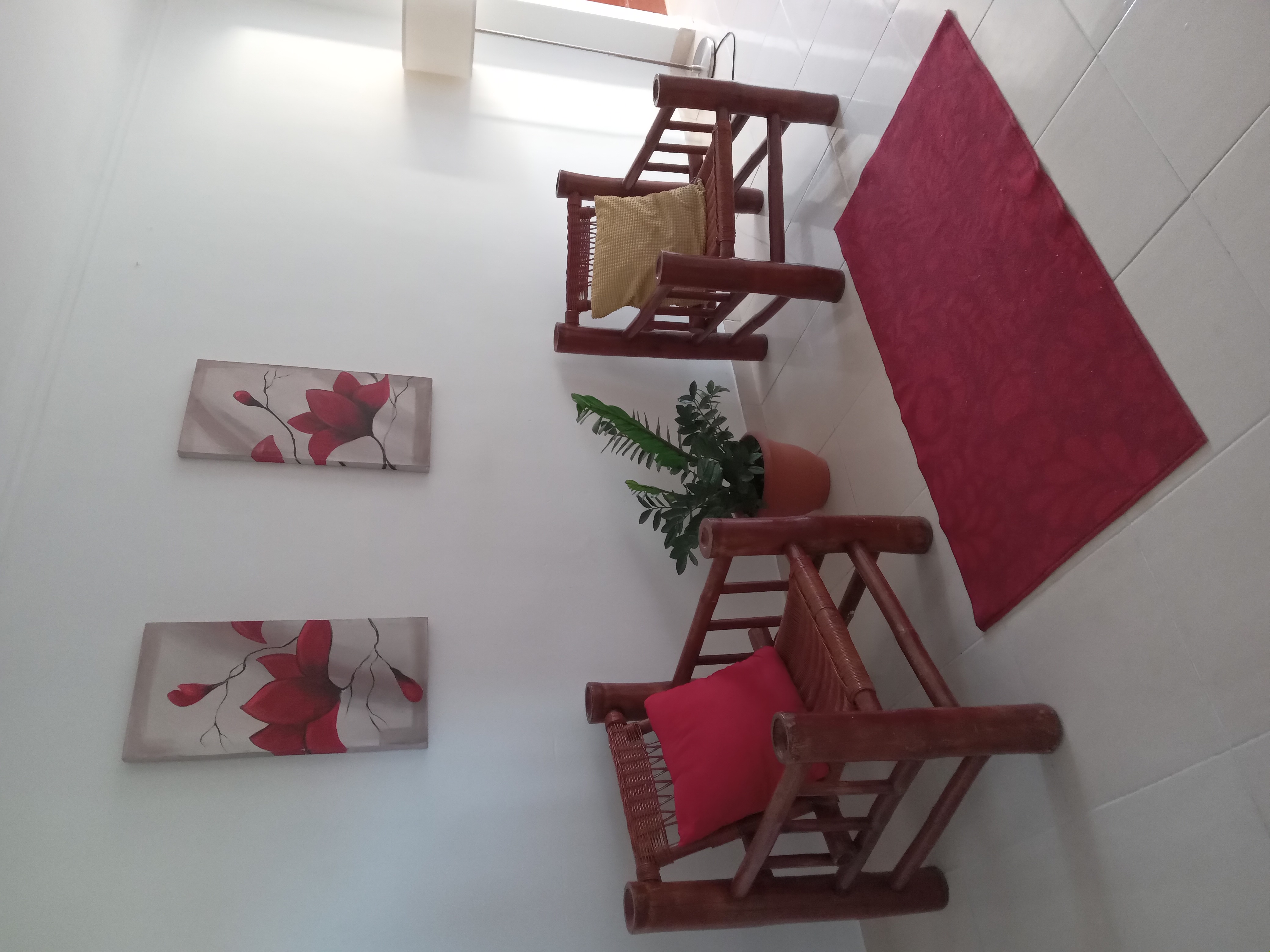 muebles y colchones - Juego 2 sillones de bambú color marron 3