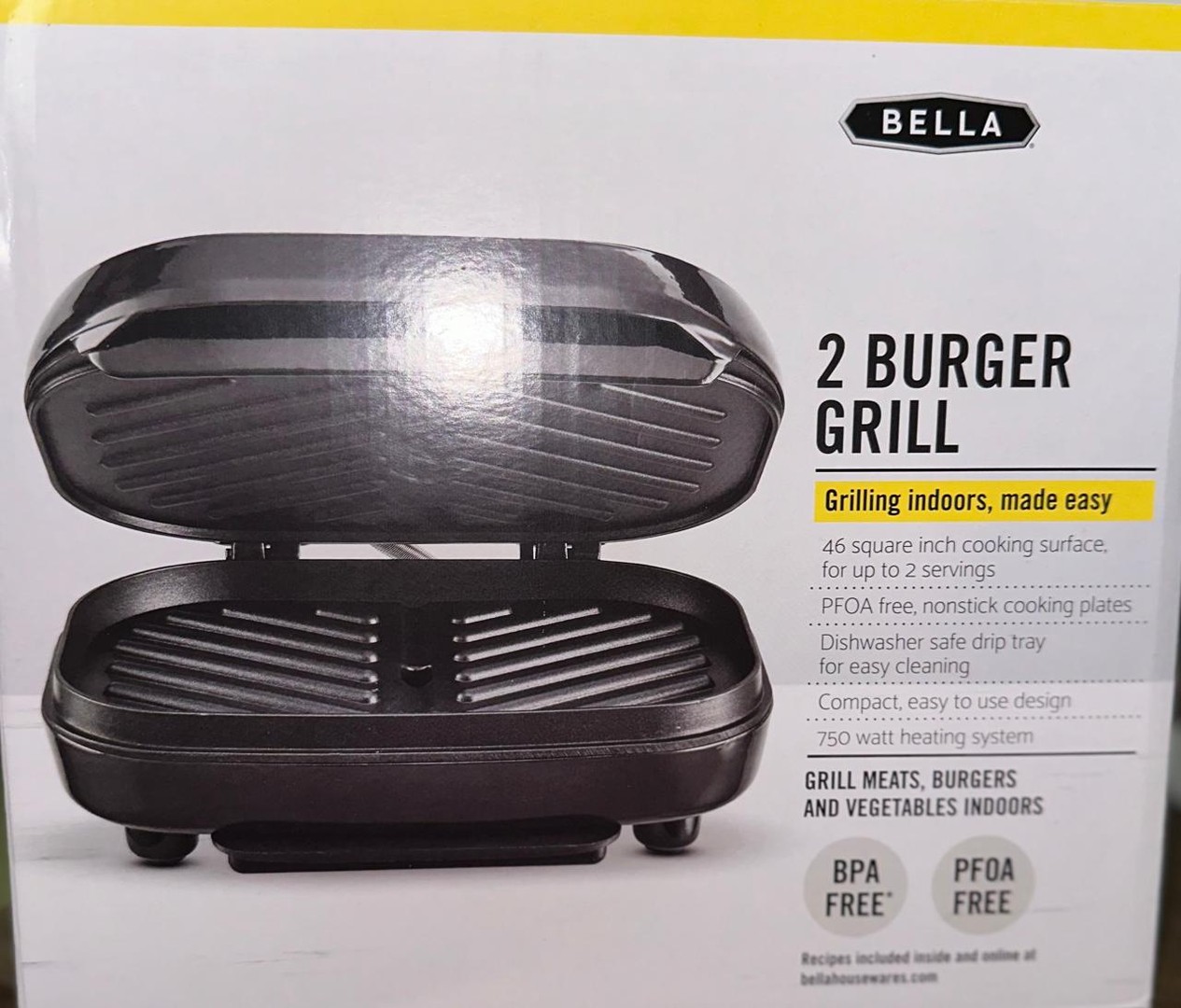 herramientas, jardines y exterior - PARRILLA PARA 2 HAMBURGUESAS, MARCA BELLA. 0