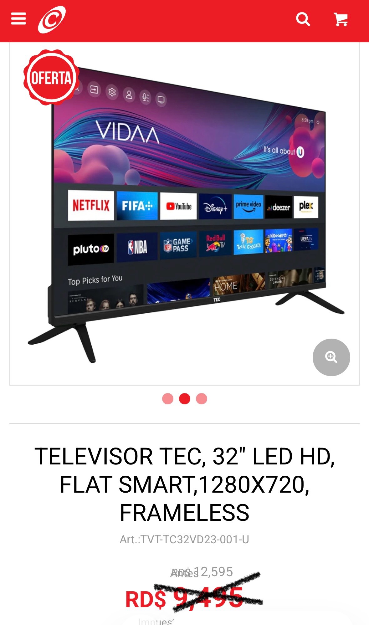 decoración y accesorios - Televisor TEC 32 