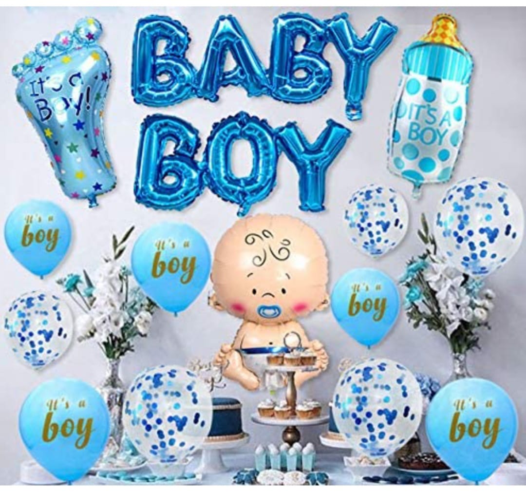 accesorios -   DECORACION BABY SHOWER Azul y rosa 5