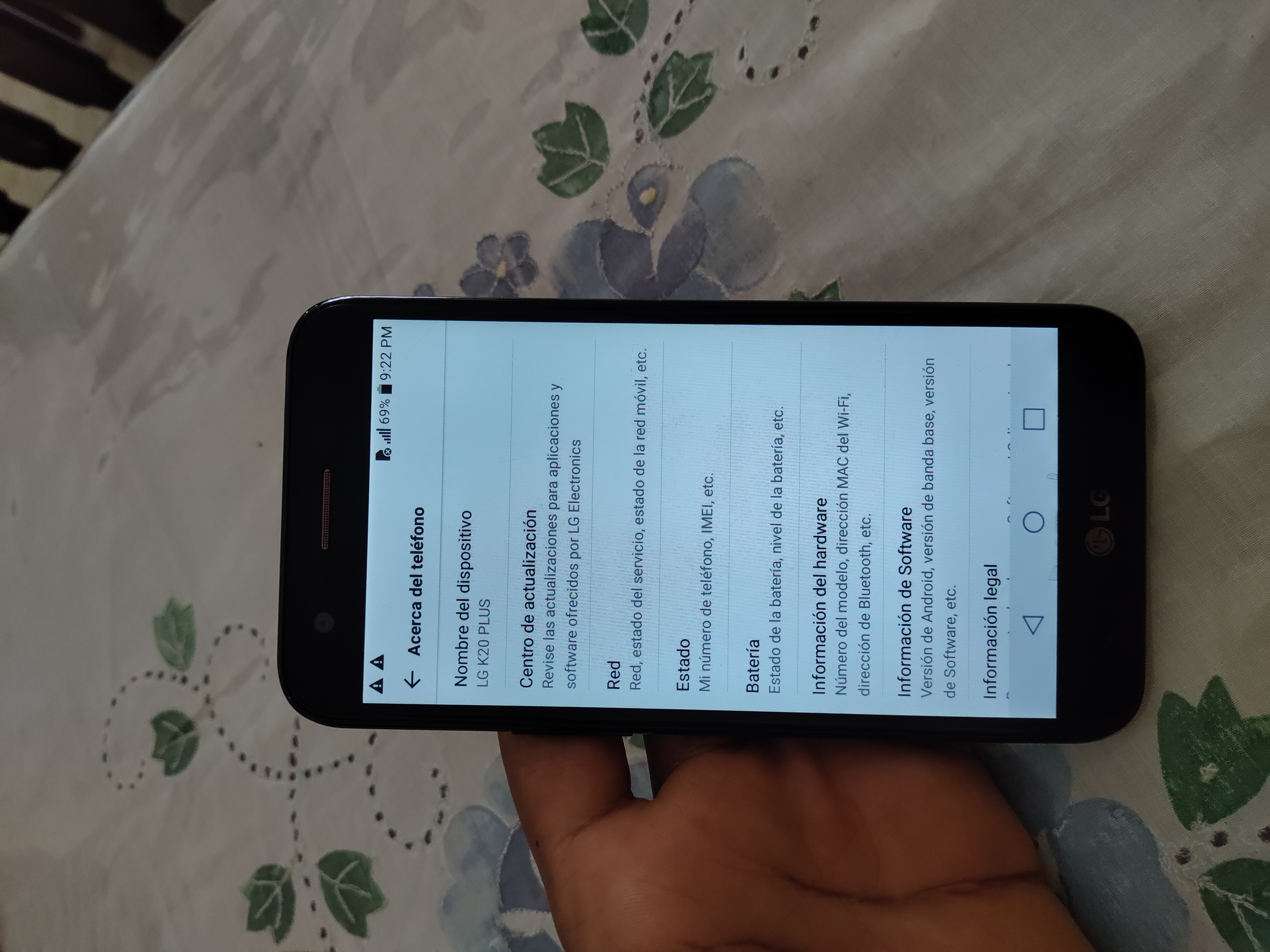 celulares y tabletas - LG k20 plus 32GB desbloqueado 0