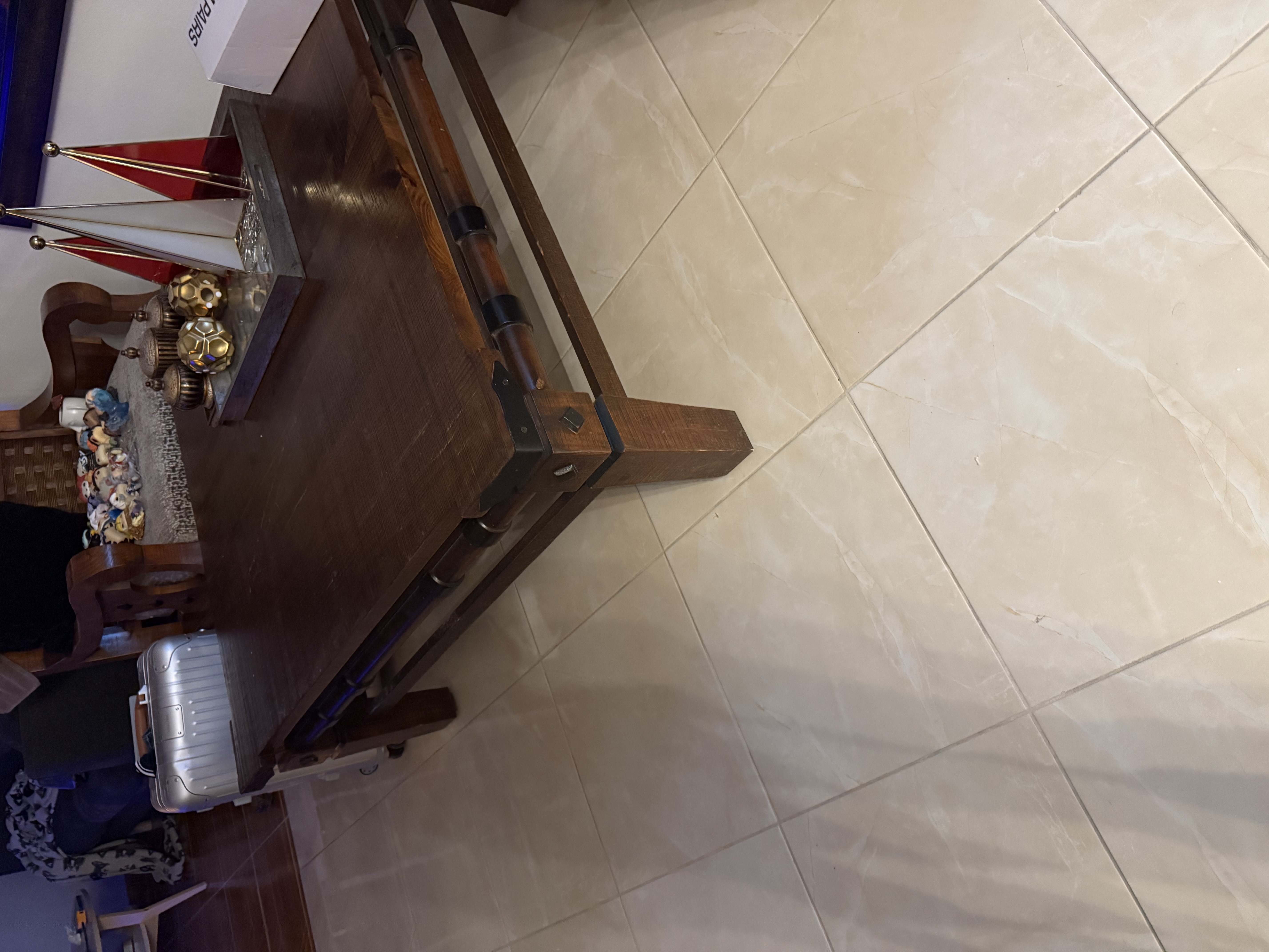 muebles y colchones - Mesa de centro de roble rústico 0