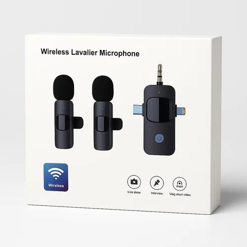 accesorios para electronica - Micrófono Inalámbrico 3 En 1 Receptor Doble