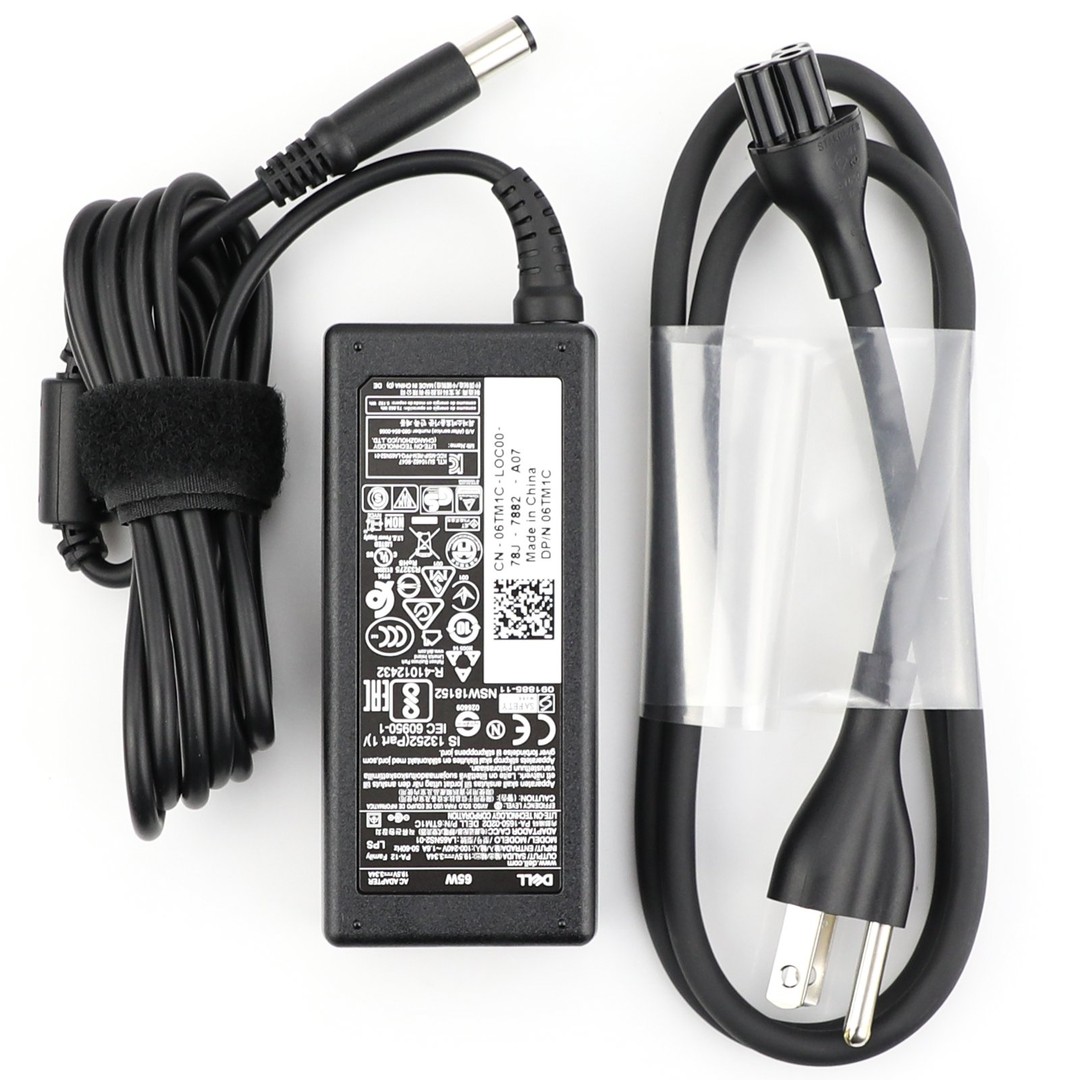 computadoras y laptops - CARGADOR FUENTE PARA LAPTOP DELL UNIVERSAL PUNTA GRUESA 65 WATTS 1.5A 50-60HZ IM 1