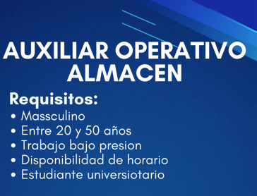 empleos disponibles - Auxiliar de Almacen 0