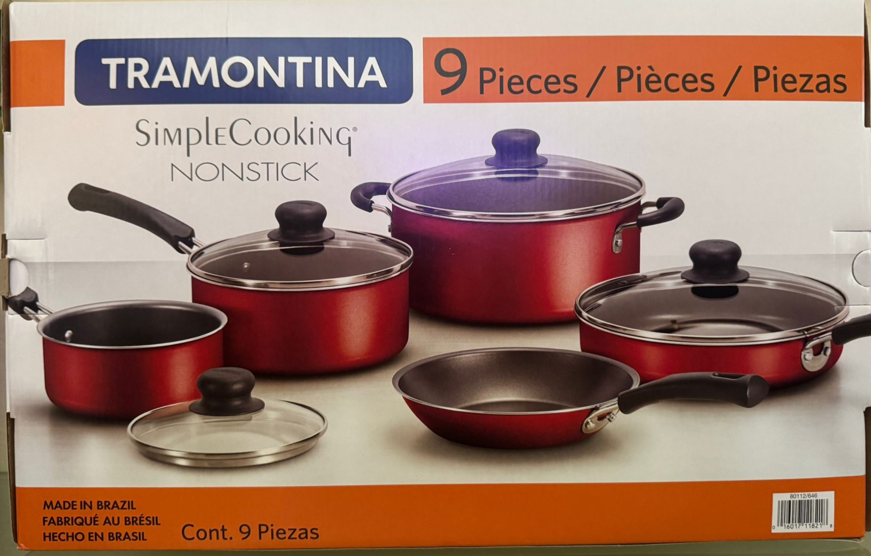 cocina - SET DE OLLAS ROJAS TRAMONTINA  0