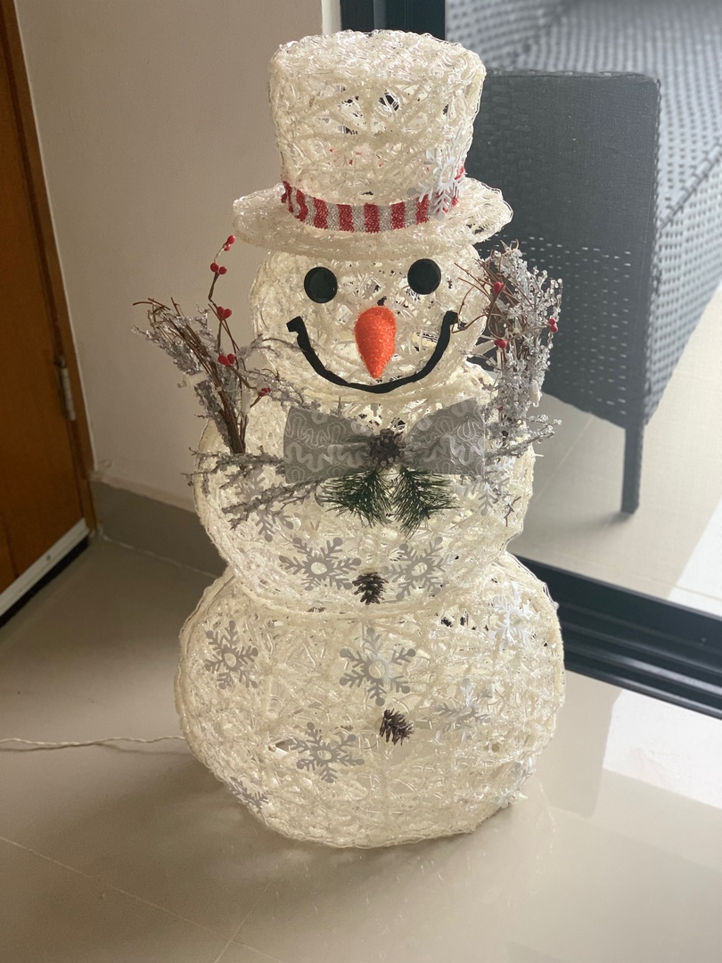 decoración y accesorios - Navidad/Árbol/Muñeco de nieve con luces. 
 3