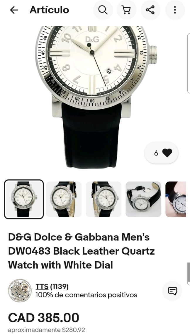 joyas, relojes y accesorios - Reloj Dolce & Gabbana Men's 6