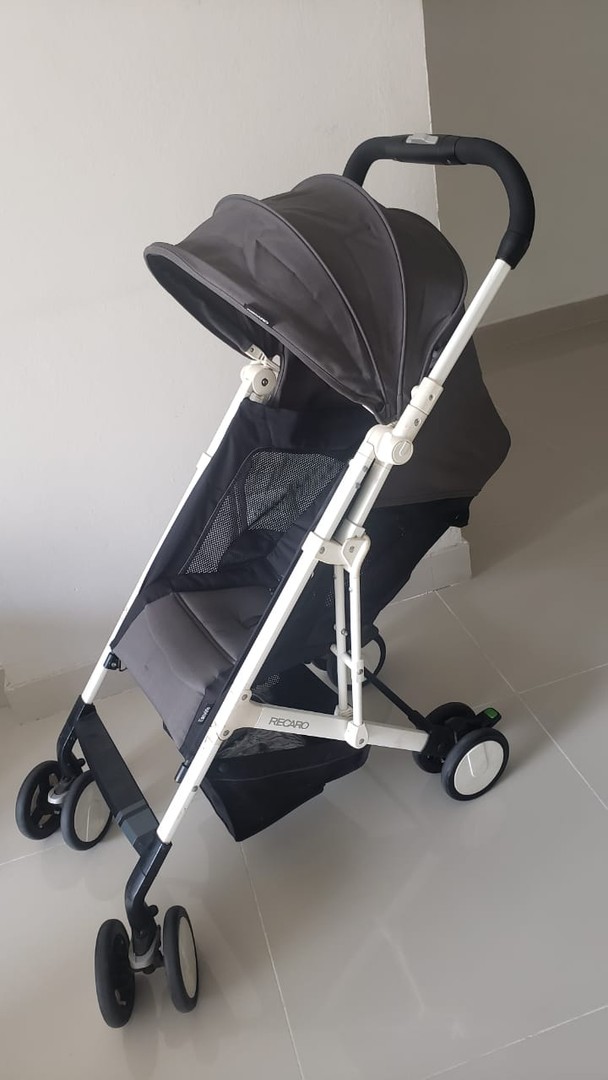 coches y sillas - Coche RECARO Easy life con capa de lluvia (GRIS)