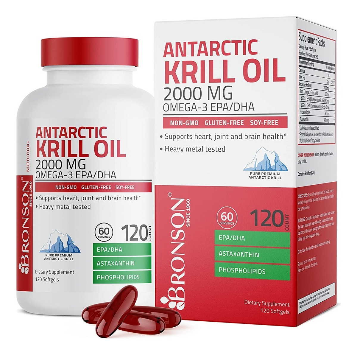 Salud y Equipamiento Médico - Aceite Krill 120cap Bronson - Unid - Unidad A $1732