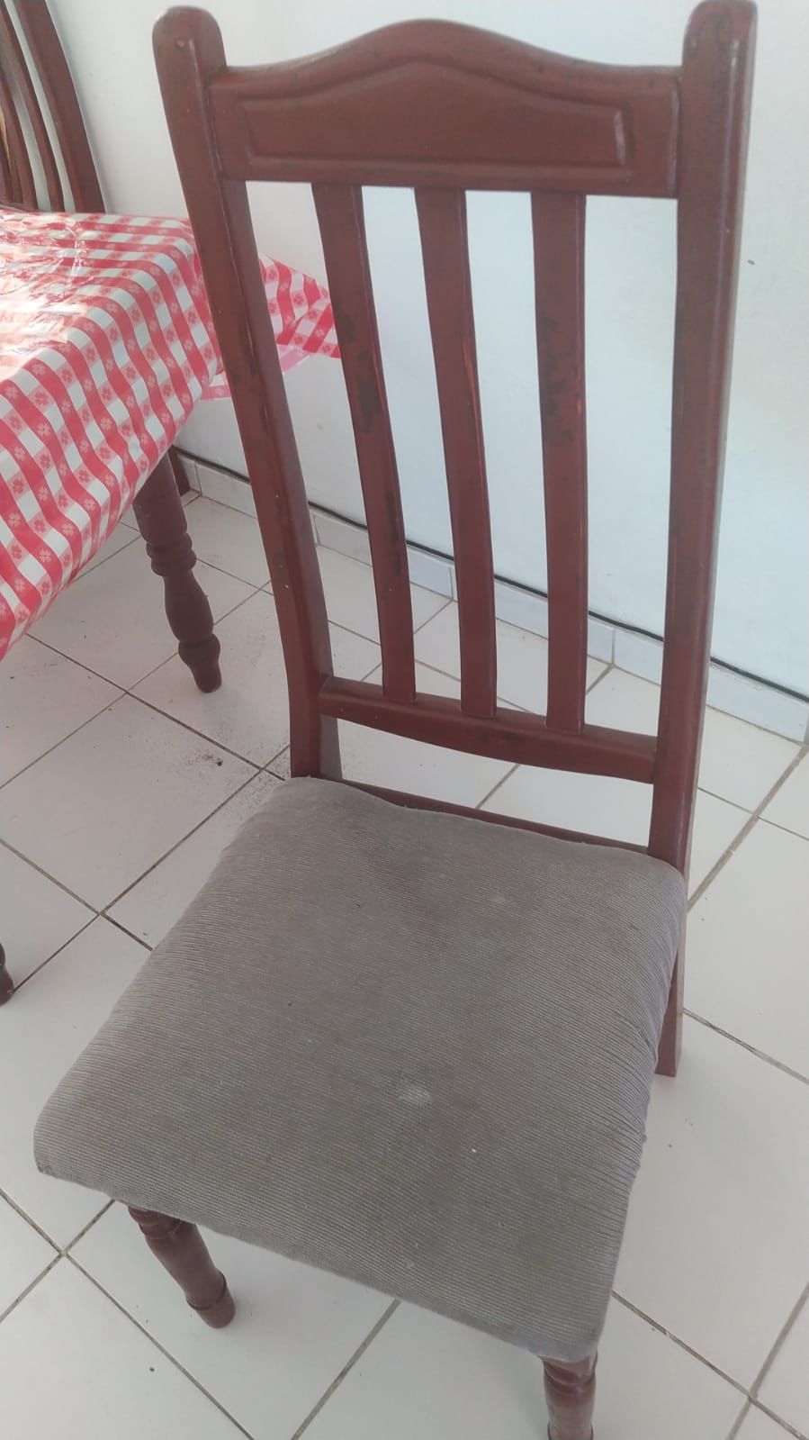 muebles y colchones - Comedor 4 Silla en Caoba 