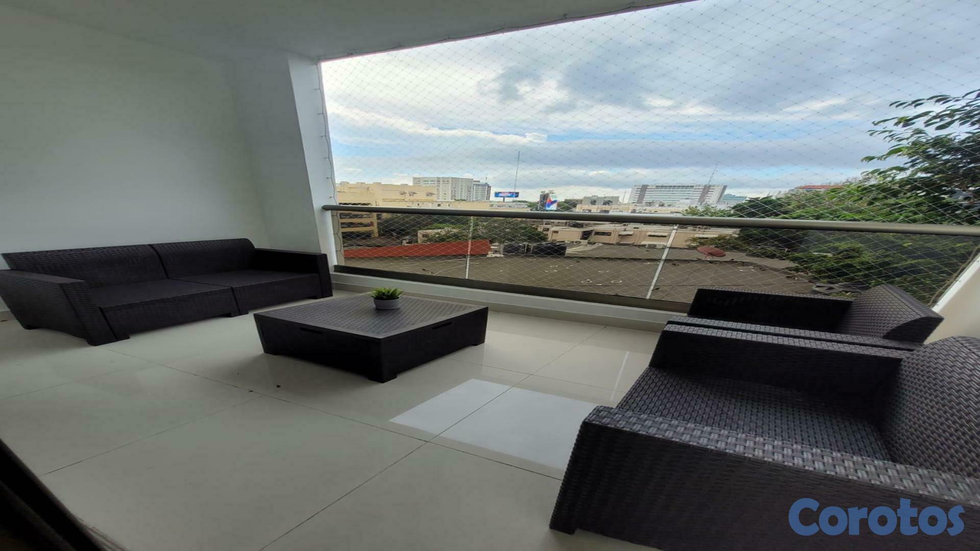 apartamentos - Apto alquiler amueblado en Piantini 3 habitaciones 4