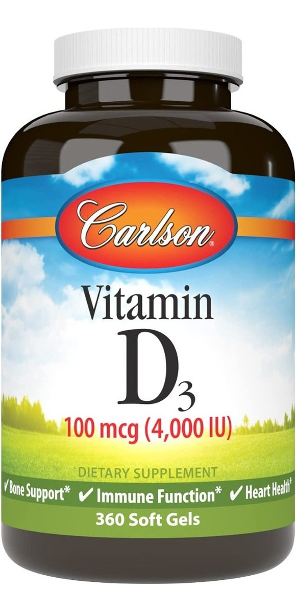 Salud y Equipamiento Médico - Vitamina D3 4000 Iu Carlson - Unid - Unidad A $1107