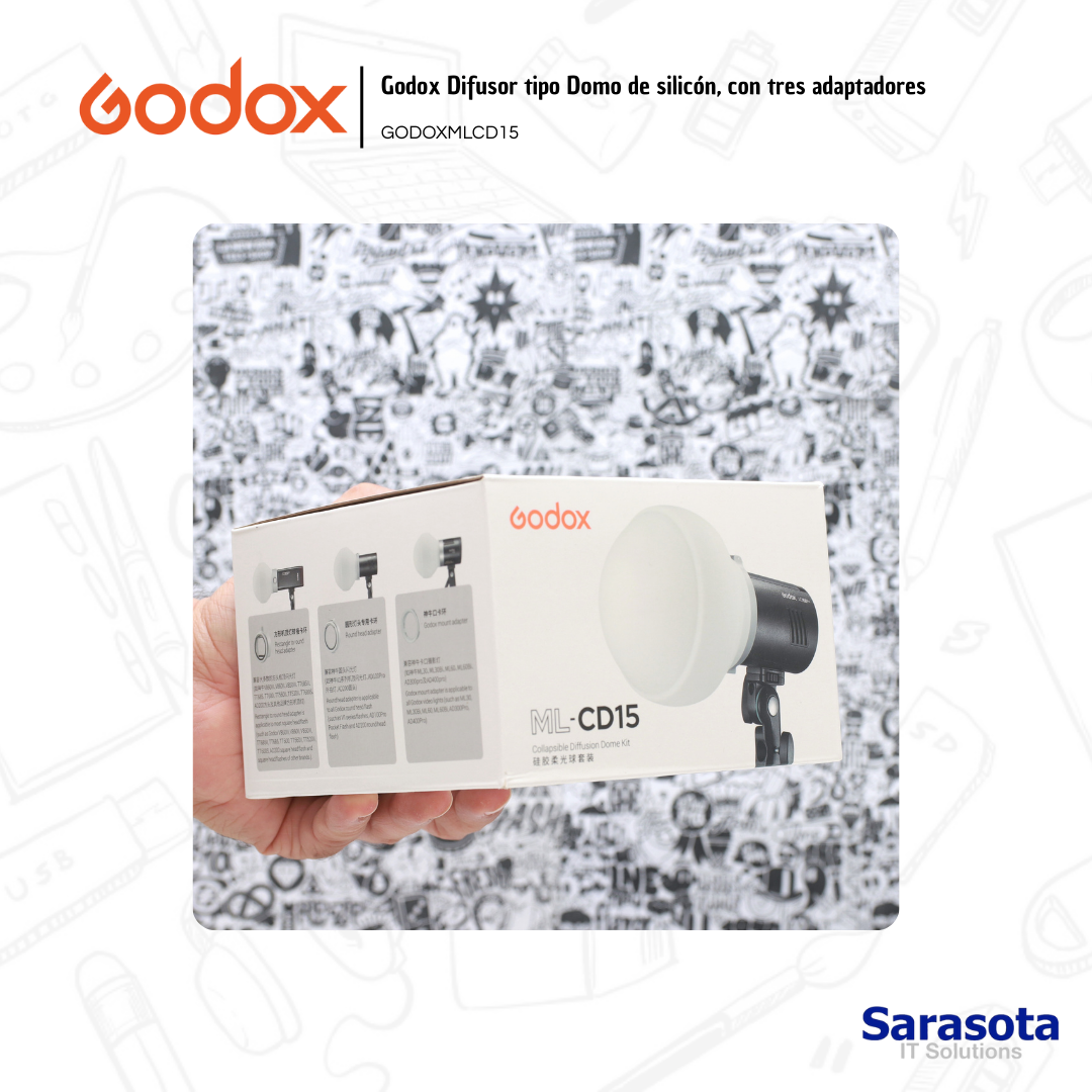 accesorios para electronica - Godox Difusor tipo domo ML-CD15 2