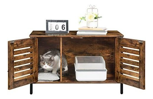Salud y Equipamiento Médico - Caja De Arena Para Gatos Hoobro, Muebles De Caja De Arena 4