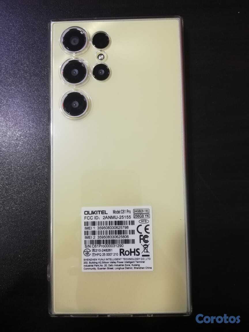 celulares y tabletas - Teléfono OUKITEL C61 Pro 256+8GB Alto Rendimiento 1