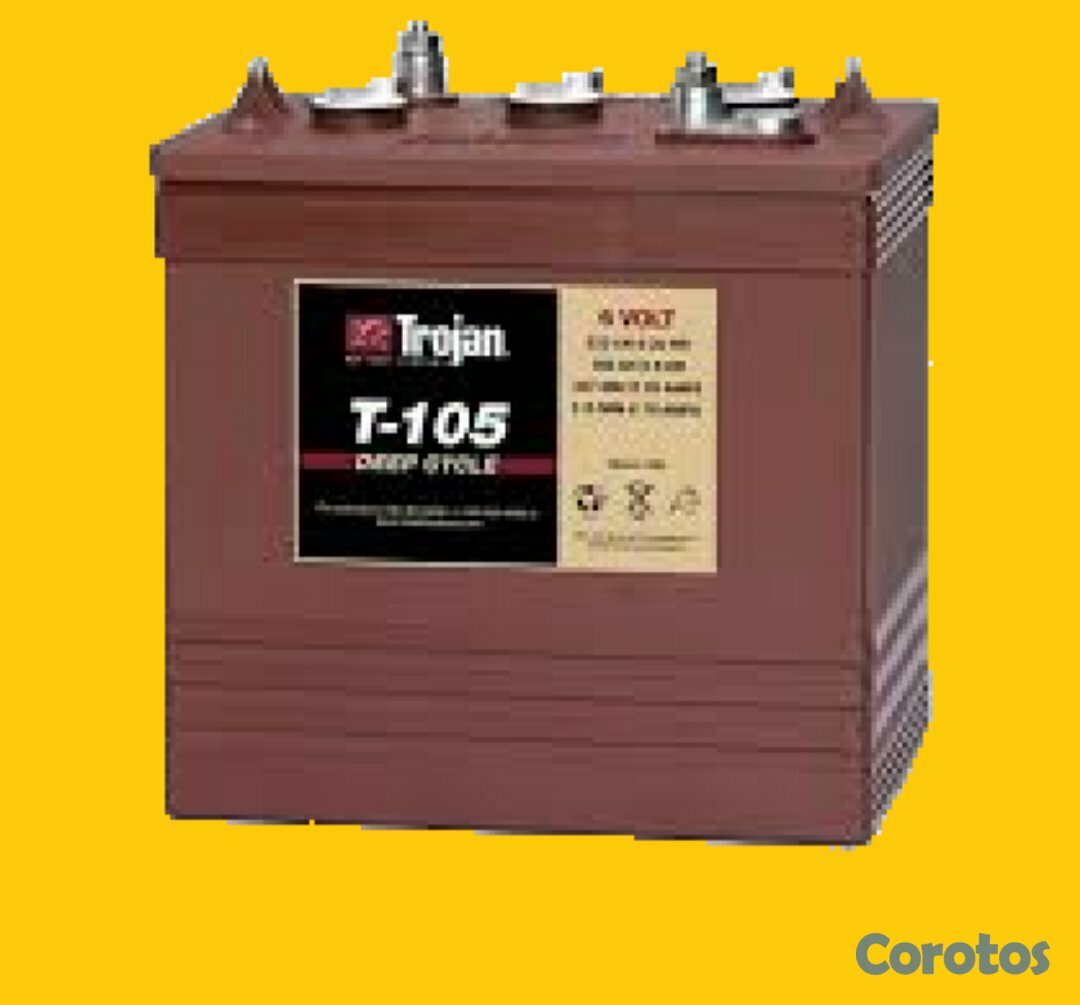 plantas e inversores - BATERIAS TROJAN ROJA 225 AMPERES 6 VOLTIOS