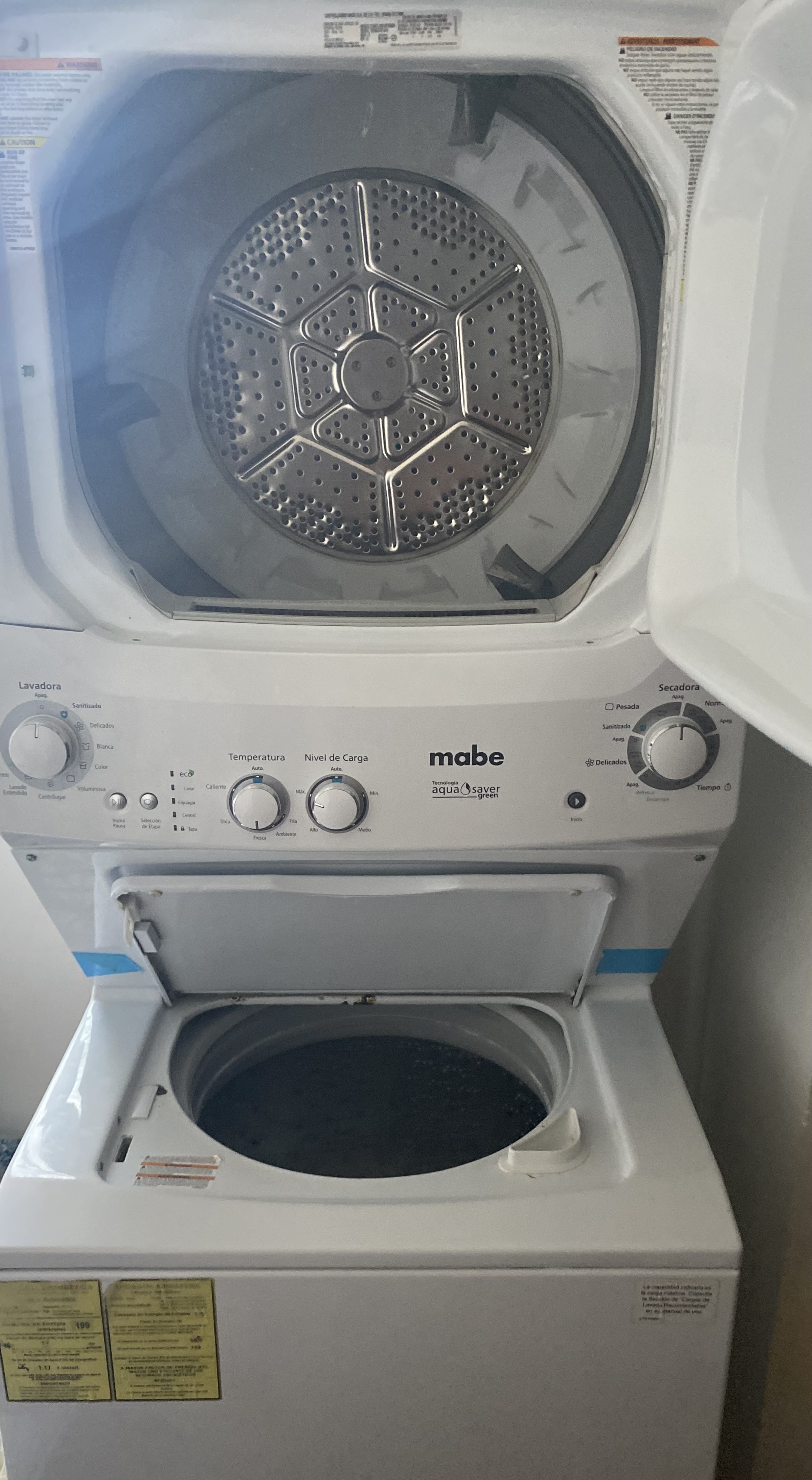 electrodomesticos - Lavadora secadora a gas tipo torre 1