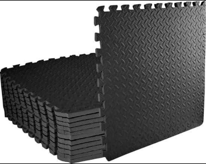 deportes - Piso para gimnasio de goma antifatiga. Alfombra. Pack 12 unidades 4.4 Mts² nuevo 2