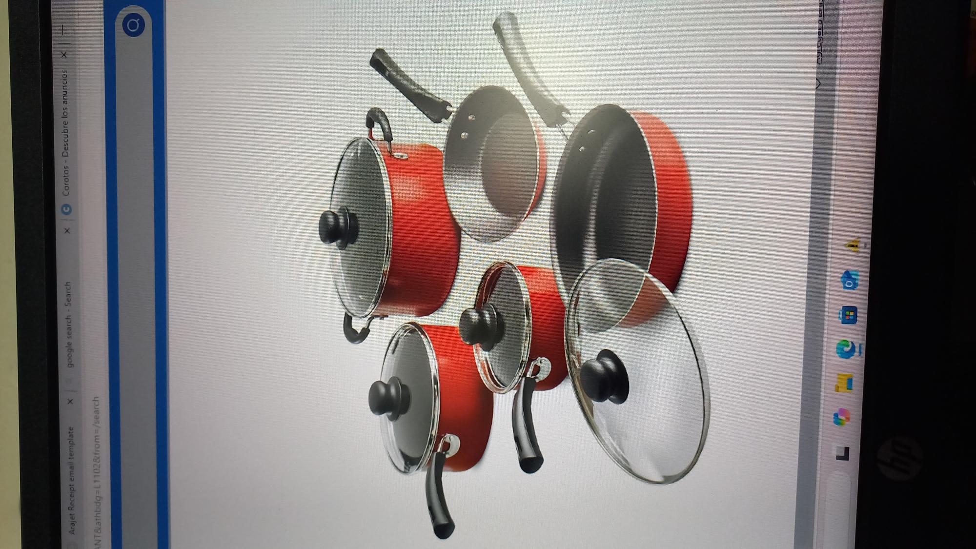 cocina - SET DE OLLAS ROJAS TRAMONTINA  1