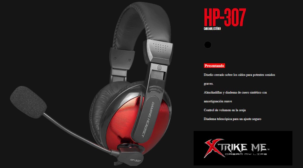 computadoras y laptops - AUDIFONO CON MICRROFONO HEADSET GAMING 20HZ XTRIKE ME HP307 1