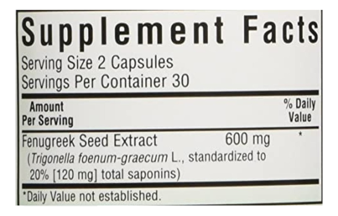 Salud y Equipamiento Médico - Fenogreco 600 Mg Bluebonnet 1