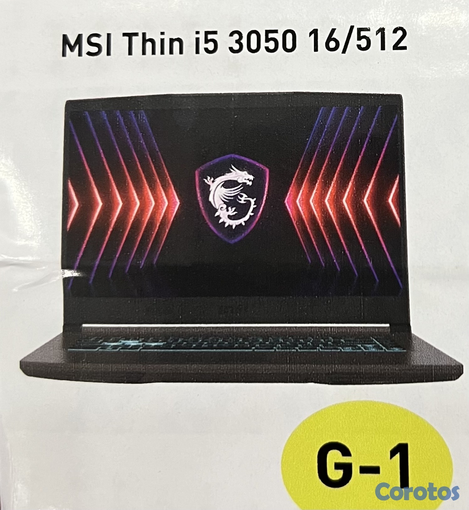 computadoras y laptops - LAPTOP GAMING MSI THIN 512GB SSD + 16GB RAM RTX3050 INTELCORE i5-13VA 15” 2