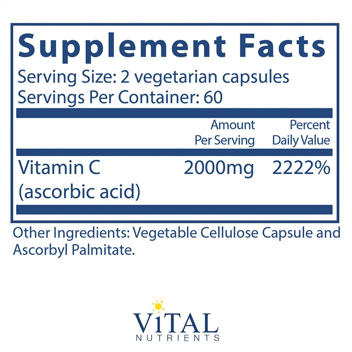 Salud y Equipamiento Médico - Vitamina C 2000mg Vital Nutrie - U - Unidad A $2190 1