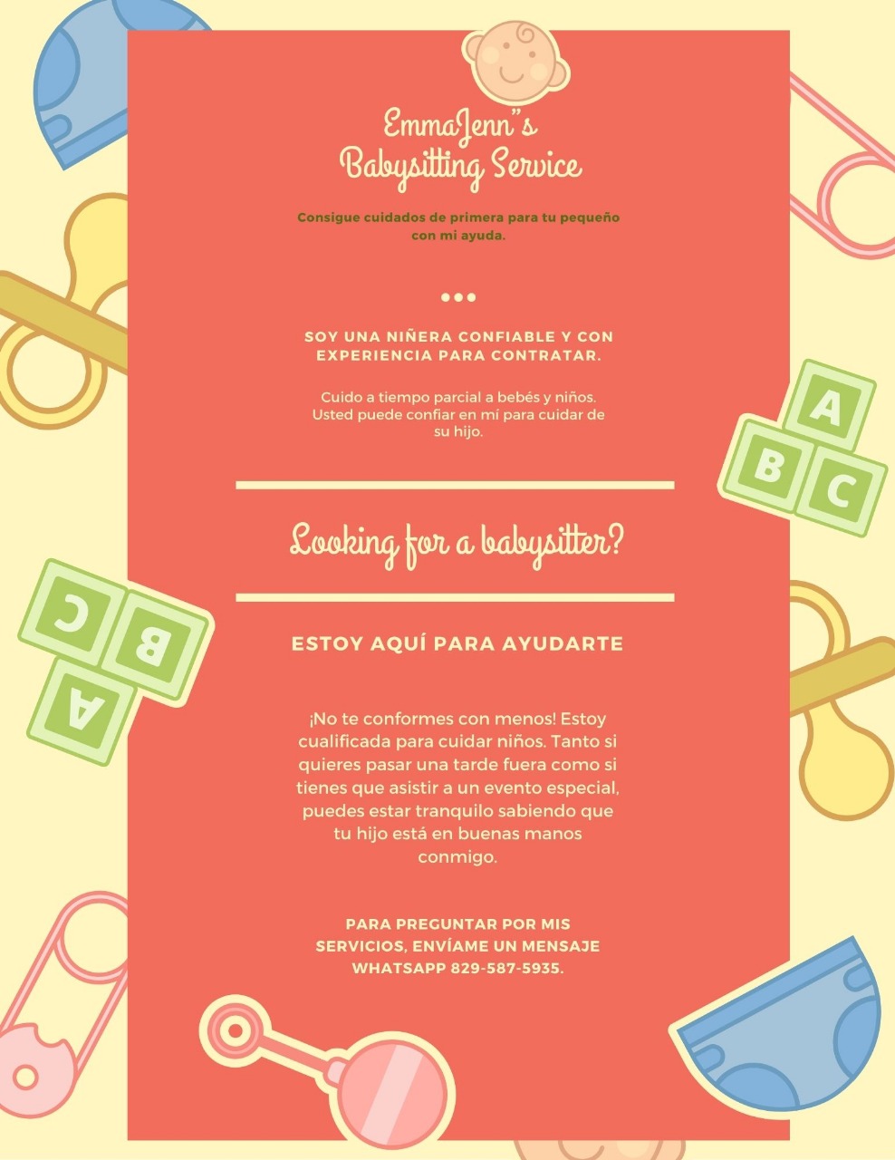 servicios profesionales - Servicio de Babysiting