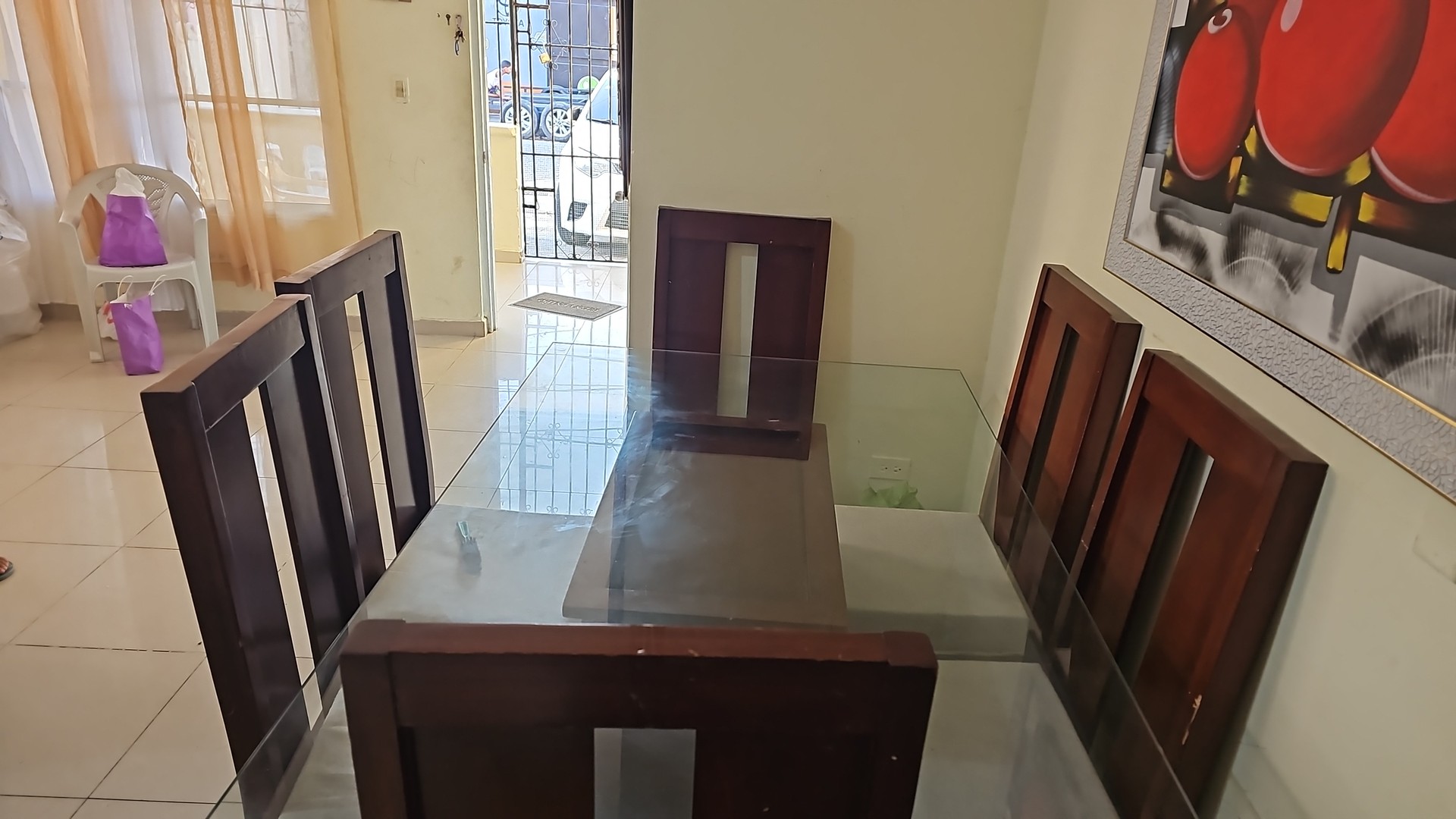 muebles y colchones - Juego de comedor de 6 sillas