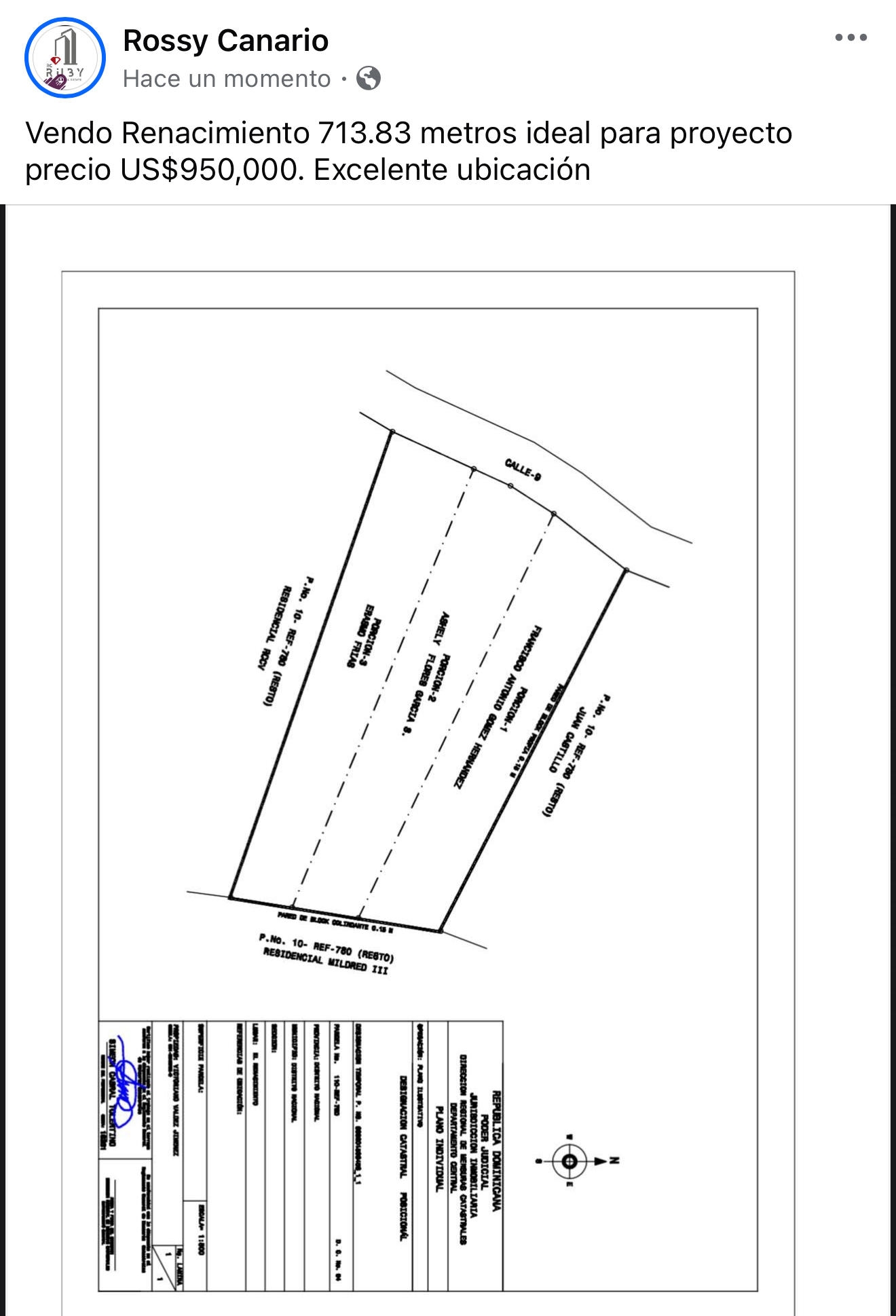 solares y terrenos - Vendo Renacimiento 713.83 metros ideal para proyec 1