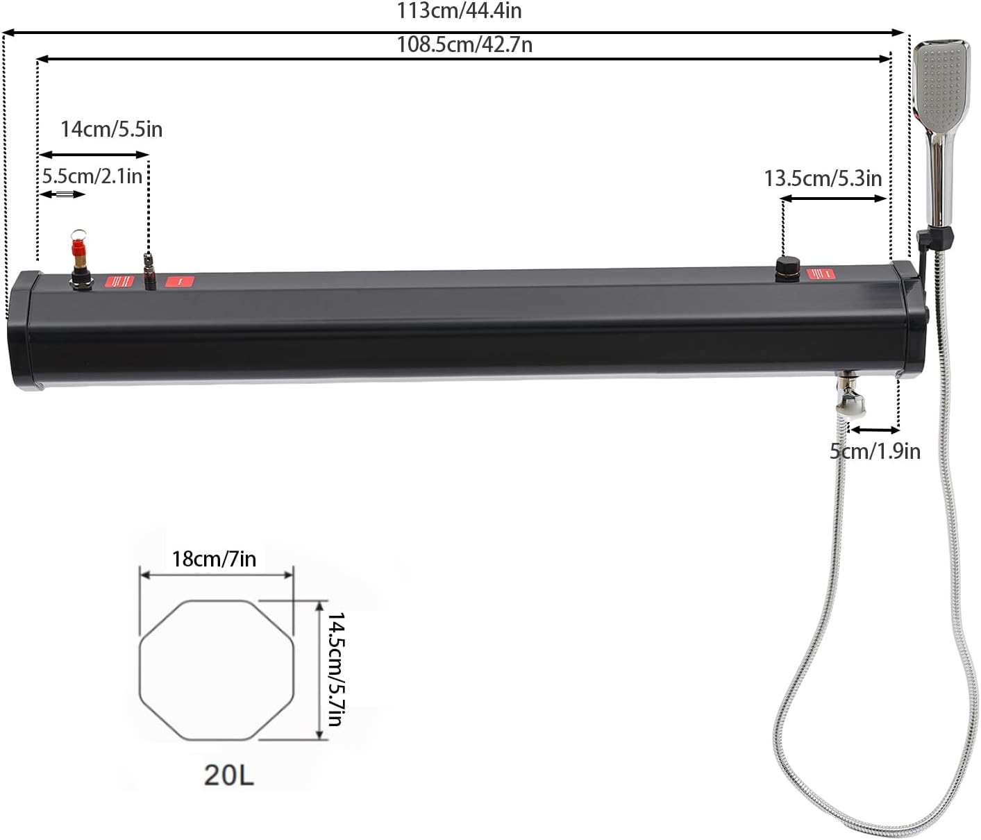 accesorios para vehiculos - Tanque de Agua y Ducha nuevo para Vehículo Todoterreno 1