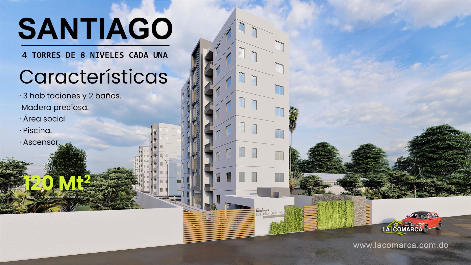 apartamentos - Residencial Estrella Deluxe en la barranquita, Santiago 0