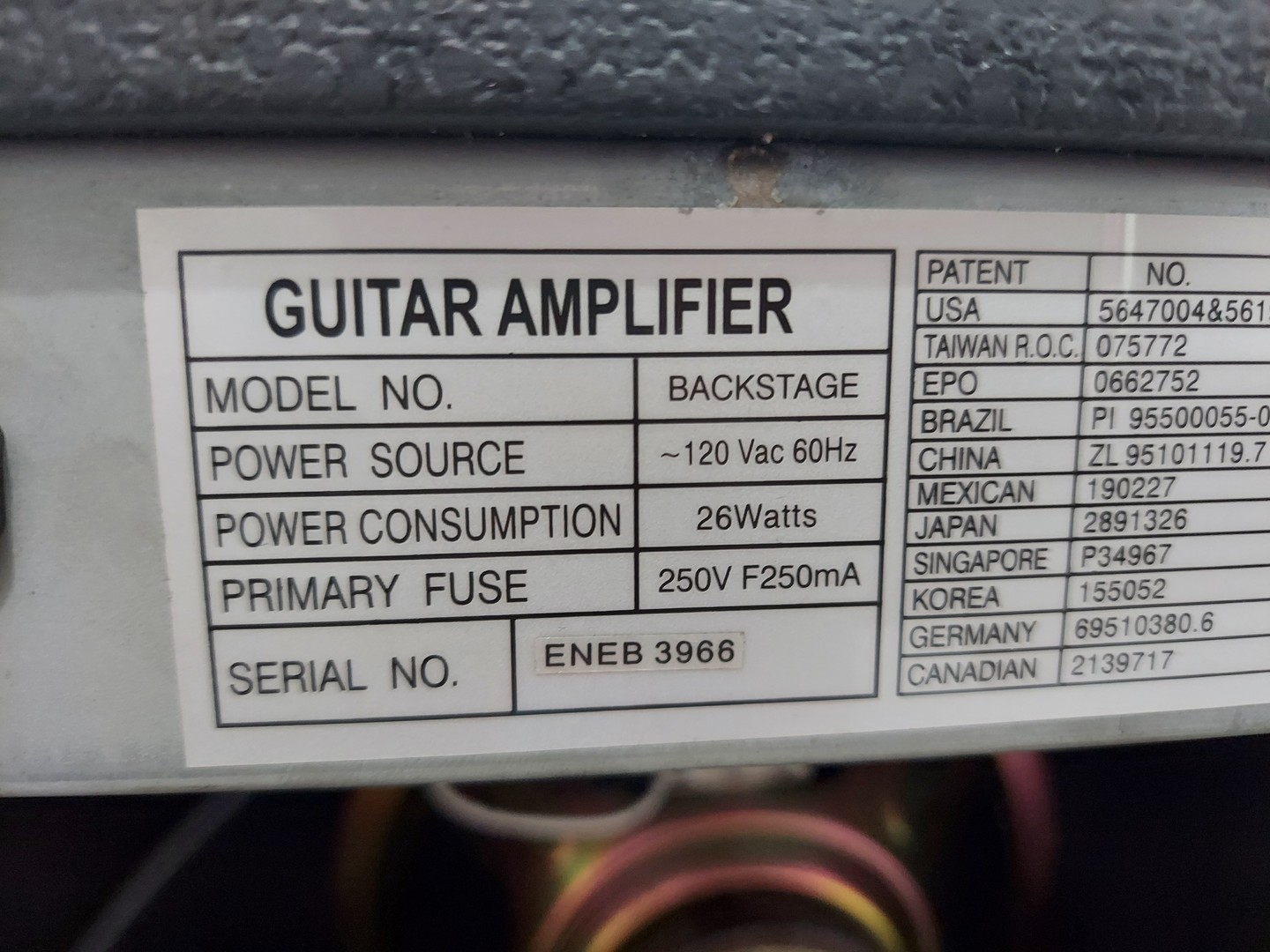camaras y audio - AMPLIFICADOR DE GUITARRA PEAVEY DE 26 WATTS 8