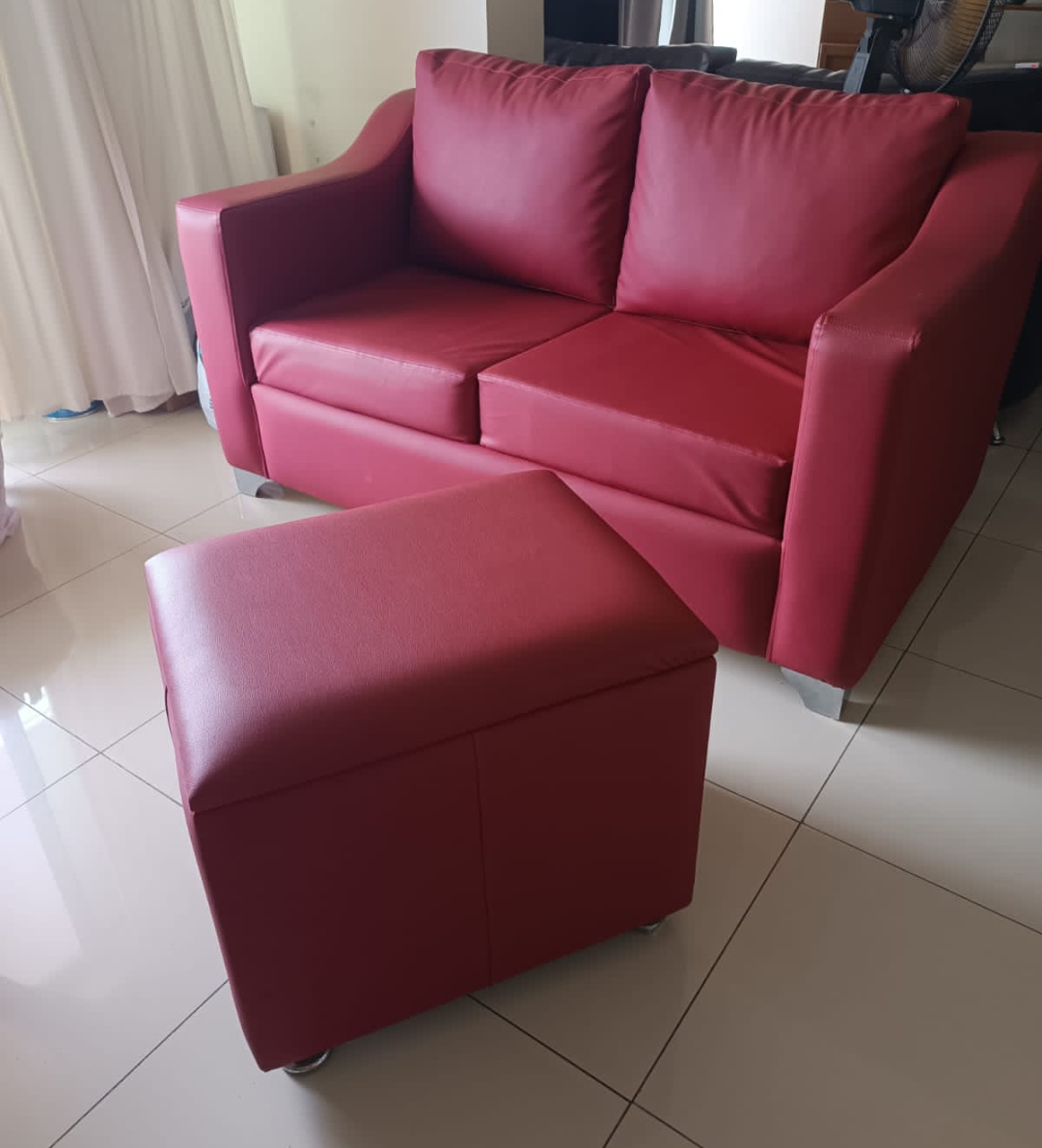 muebles y colchones - Sofa Rojo 0
