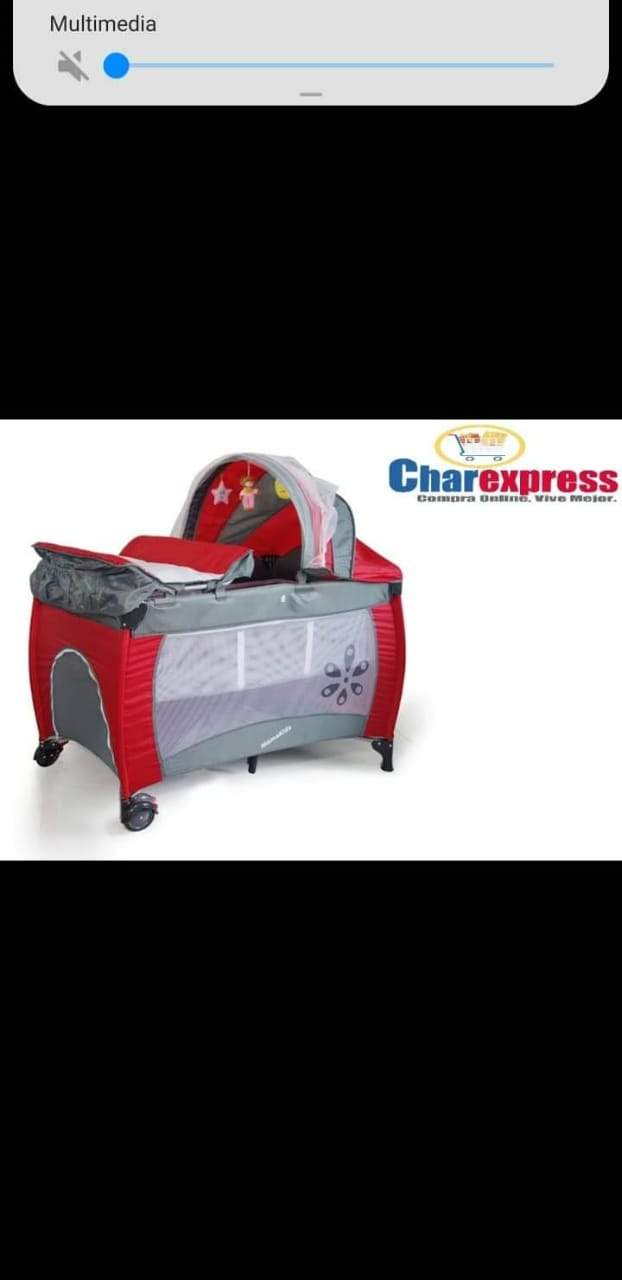 muebles - corral mamakid color rojo 0
