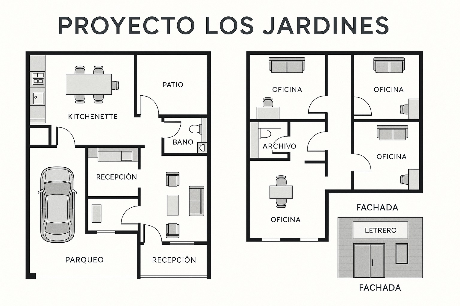oficinas y locales comerciales - Local comercial / oficina en renta en Los Jardines 8