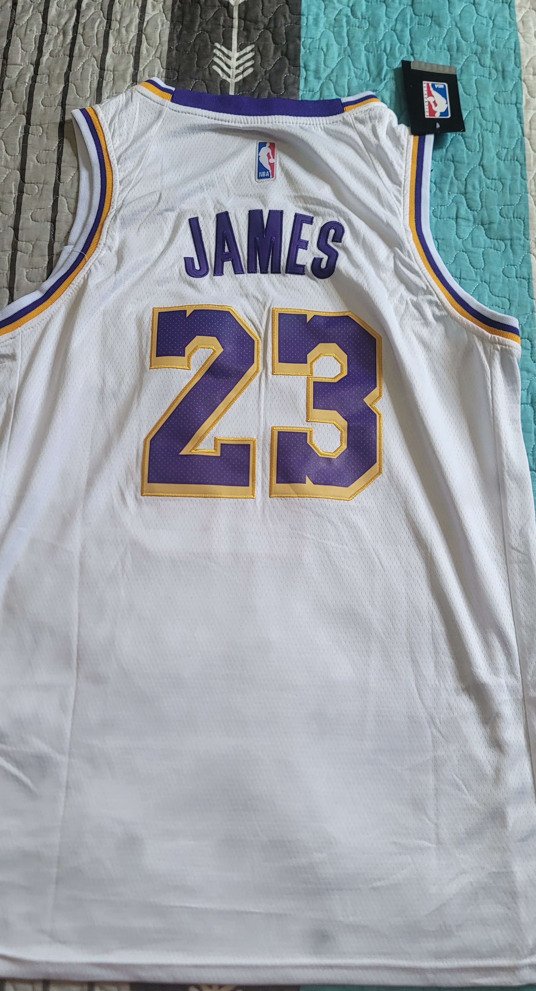 ropa para hombre - Camiseta Lebron James Lakers White 1