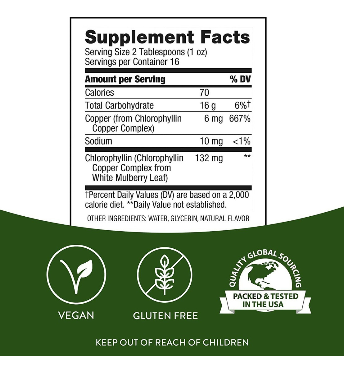 Salud y Equipamiento Médico - Clorofila 132 Mg Nature's Way 1