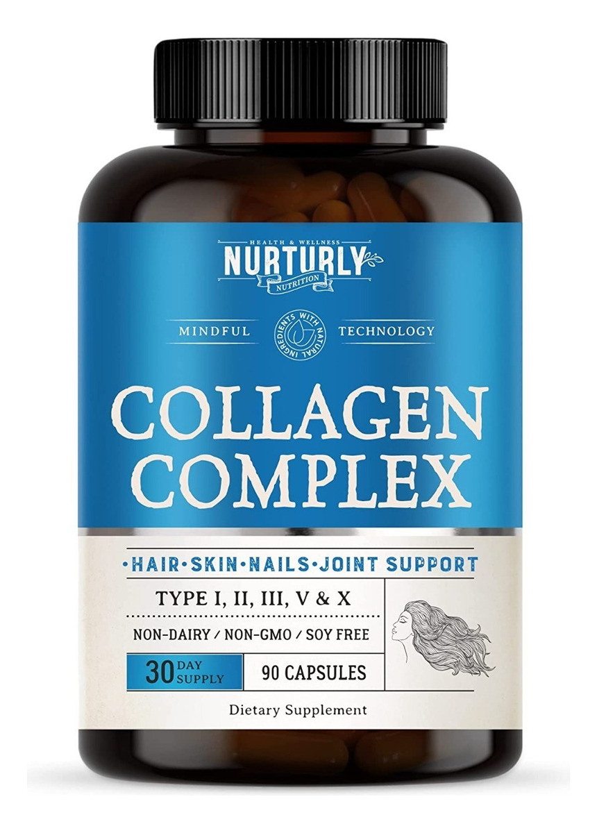 Salud y Equipamiento Médico - Colageno Nurturly 90 Cap 1500 mg