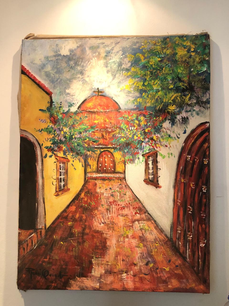 arte y antigüedades - Bello cuadro colonial