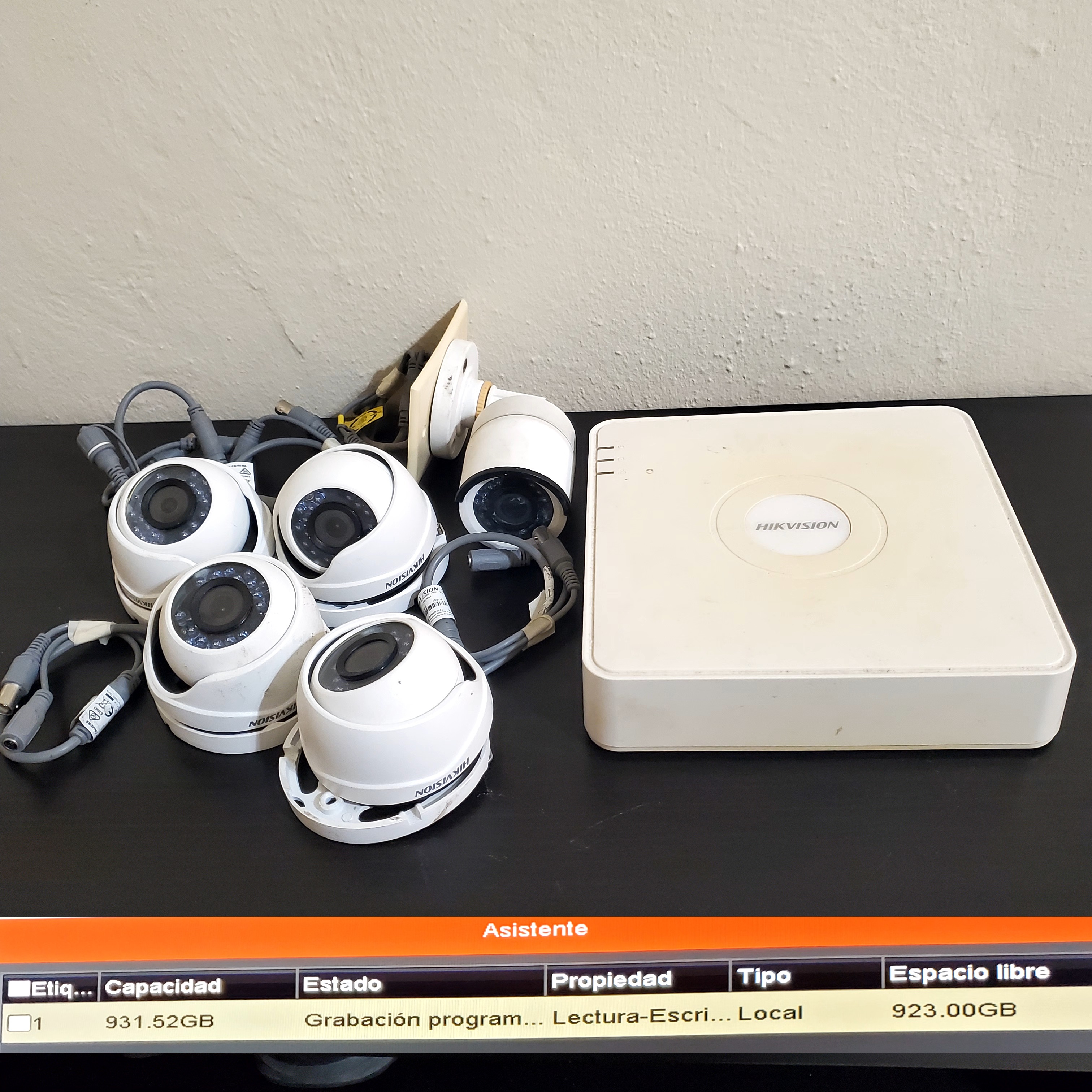 camaras y audio - Cámara seguridad 5 cámaras disco duro y accesorios